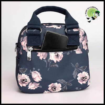 Sac Bandoulière Femme en Nylon Imprimé Fleurs - Valises vintage avec des illustrations botaniques