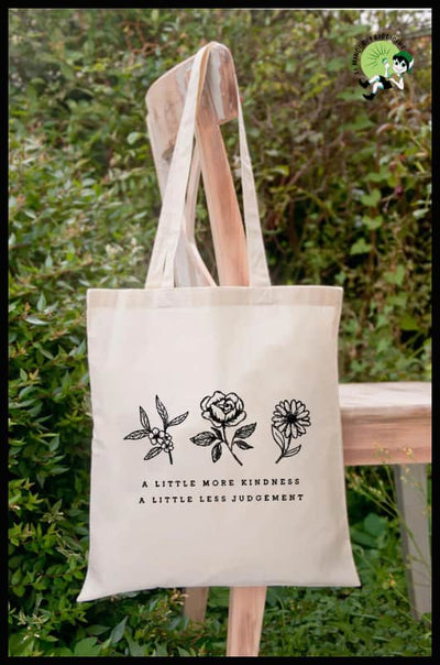 Sac Cabas en Toile Graphique Florale - Sacs toile organique avec des motifs de la nature