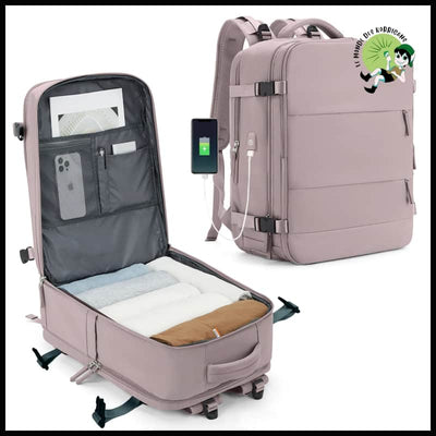 Sac Cabine Voyage Dos - Rose / Petit - Accessoires de voyage durables