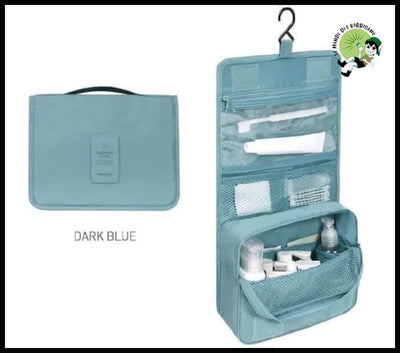 Sac de Maquillage Voyage Qualité Supérieure - Bleu - Trousses toilette écologiques