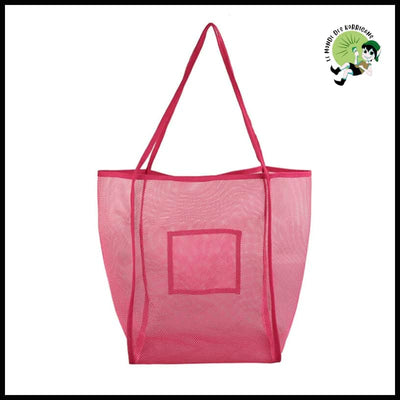 Sac de Rangement Filet Pliable - Rose - sac