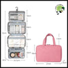 Sac de Toilette Pliable Imperméable pour Voyage - Rose-4 plis - Trousses toilette écologiques