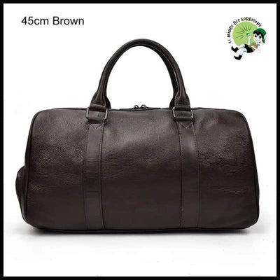 Sac de Voyage en Cuir - Brun (45cm) - Sacs voyage matériaux durables