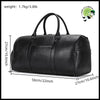 Sac de Voyage en Cuir - Noir-56cm-new - Sacs voyage matériaux durables