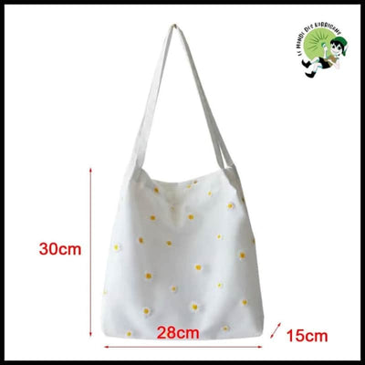 Sac Épaule en Toile Double - Sacs toile organique avec des motifs de la nature