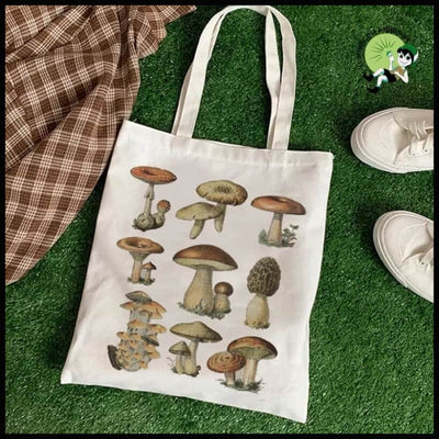 Sac Épaule Imprimé Champignons - 7 - sac