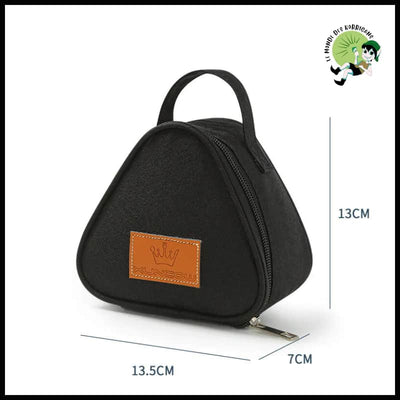 Sac Isotherme Mini Triangulaire - Noir - Sacs isothermes pour pique-nique