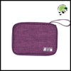 Sac Rangement Câbles Voyage Portable - Violet - Accessoires de voyage durables