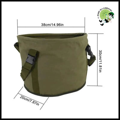 Sac Récolte Pliable Pratique Jardin - Vert - sac