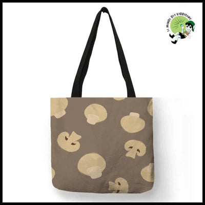 Sac Tote Écologique Champignons Colorés - Modèle 6 / M 35x35 CM - sac