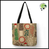 Sac Tote Écologique Champignons Colorés - Modèle 8 / M 35x35 CM - sac