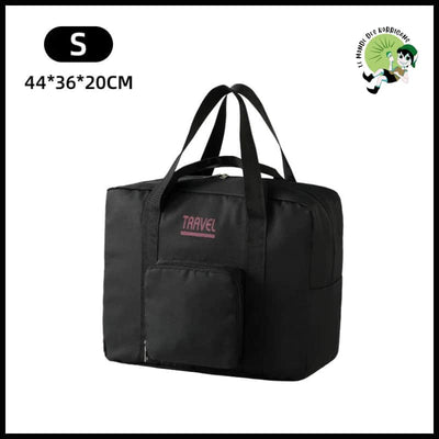 Sac Voyage Pliable Étanche - Noir S - Sacs de voyage en matériaux durables