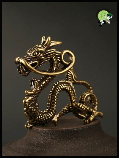 Statue Dragon Laiton Feng Shui - Accessoires de méditation et prière