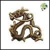 Statue Dragon Laiton Feng Shui - Accessoires de méditation et prière