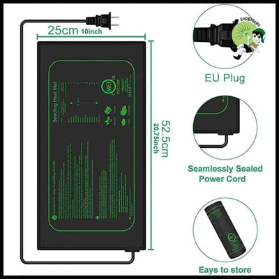 Tapis Chauffant pour Semis - 25x52.5cm - Kits de culture champignons à domicile