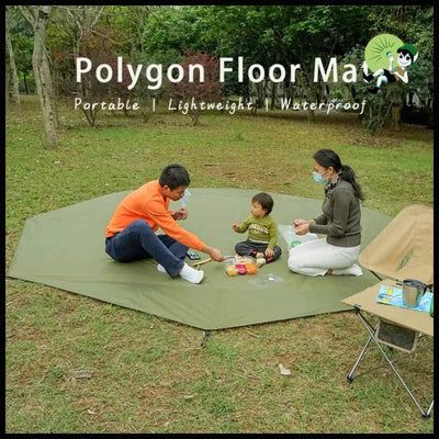 Tapis de Camping Hexagonal Octogonal - 4.1x4.1m - Couvertures pique-nique naturelles