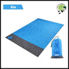 Tapis de Pique-nique et Matelas Camping Imperméable - Bleu / 200 x140cm - Couvertures pique-nique naturelles