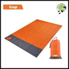 Tapis de Pique-nique et Matelas Camping Imperméable - Orange / 200 x140cm - Couvertures pique-nique naturelles