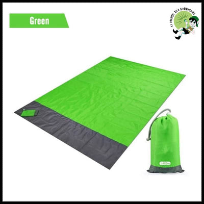 Tapis de Pique-nique et Matelas Camping Imperméable - Vert / 200 x140cm - Couvertures pique-nique naturelles