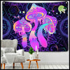 Tapisserie Champignon Abstrait - Bleu / 95cmX70cm 3M-LED - Stickers muraux et affiches illustrant des champignons