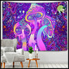 Tapisserie Champignon Abstrait - Brun / 95cmX70cm 3M-LED - Stickers muraux et affiches illustrant des champignons