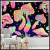 Tapisserie Champignon Abstrait - Buff / 95cmX70cm 3M-LED - Stickers muraux et affiches illustrant des champignons