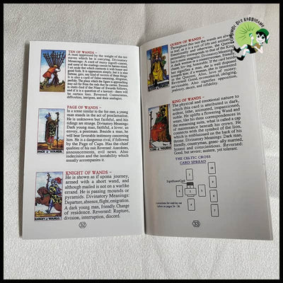 Tarot Deck Classique 12x7cm pour Débutants avec Guide Papier - Unique - Jeux de cartes tarot artistiques