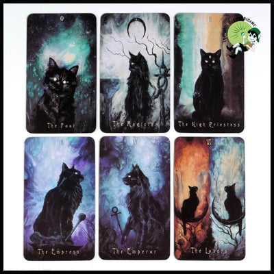 Tarot Hanté des Chats - du Chat - Jeux de cartes tarot artistiques