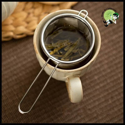 Tea Infuser avec poignée en acier inoxydable - 1 - Thés et infusions biologiques relaxants