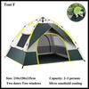 Tente Camping Automatique Étanche - F 2x1.5M Vert - Tentes légères avec motifs naturels