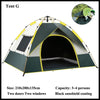 Tente Camping Automatique Étanche - G 2x2M Vert Noir - Tentes légères avec motifs naturels