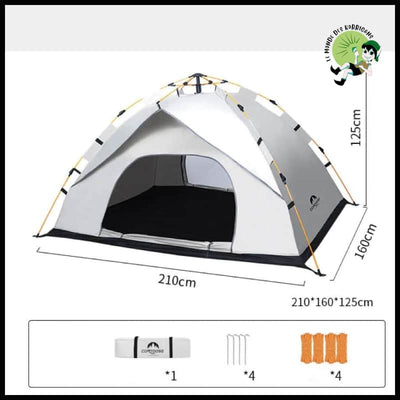 Tente Camping Automatique Légère - 210 x 160 125CM - Tentes légères avec motifs naturels