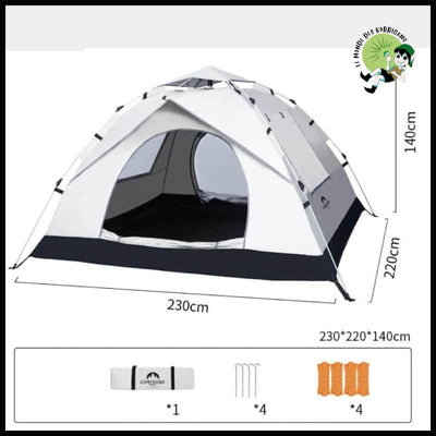 Tente Camping Automatique Légère - 230 x 220 140CM - Tentes légères avec motifs naturels