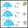 Tente Camping Légère 1-3 Personnes - Tentes légères avec motifs naturels