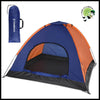 Tente de Camping Légère pour Familles - Bleu Orange - Tentes légères avec motifs naturels