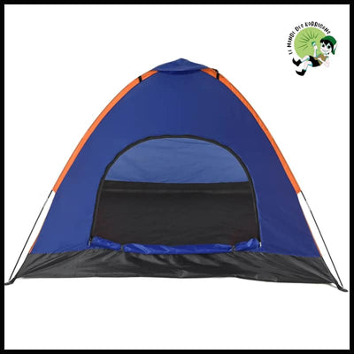 Tente de Camping Légère pour Familles - Bleu Orange - Tentes légères avec motifs naturels