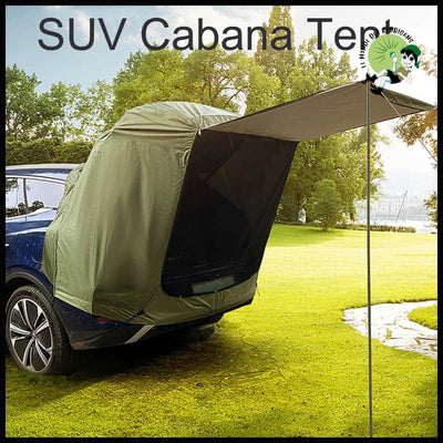 Tente de Camping SUV Polyvalente - Vert - Tentes légères avec motifs naturels