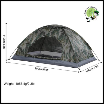 Tente de Camping Ultralégère Anti-UV - Camouflage - Tentes légères avec motifs naturels