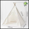 Tente de Jeu Enfant Intérieur - Blanc 1.35 Mètre - Tentes légères avec motifs naturels