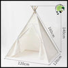 Tente de Jeu Enfant Intérieur - Blanc 1.6 Mètre - Tentes légères avec motifs naturels