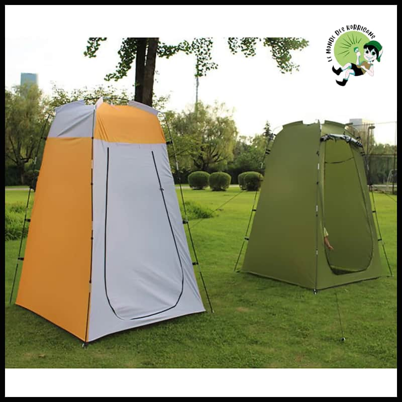 Tente Douche Camping Portable - Jaune - Tentes légères avec motifs naturels