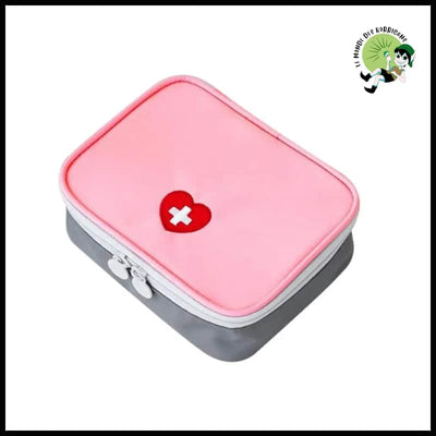 Trousse de Premiers Soins Portable - Rose - Accessoires voyage durables