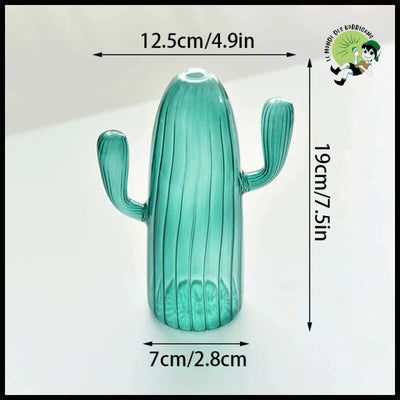 Vase Créatif en Forme de Cactus pour Plante - 03 - Bougeoirs sculptés à la main