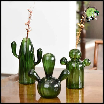 Vase Créatif en Forme de Cactus pour Plante - Bougeoirs sculptés à la main