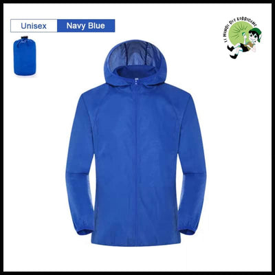 Veste Imperméable Légère pour Randonnée - Unisexe Bleu Marine / S - Imperméables et KWAY