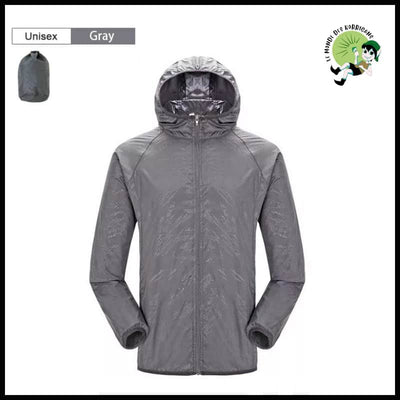 Veste Imperméable Légère pour Randonnée - Unisexe Gris / S - Imperméables et KWAY