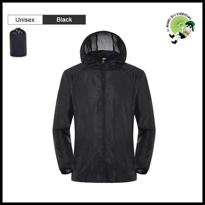 Veste Imperméable Légère pour Randonnée - Unisexe Noir / S - Imperméables et KWAY