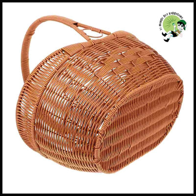 Woven Basket Mushroom Christmas Treat Containers Seagrass Baskets Pp Hand-made Vegetable - As Shown