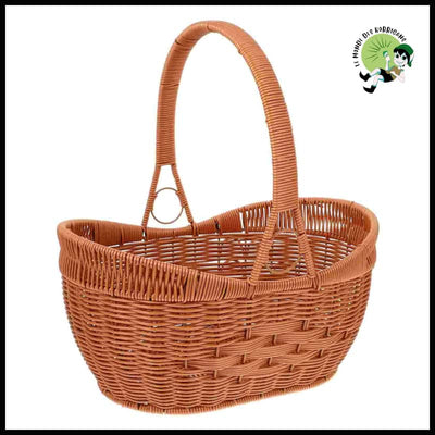 Woven Basket Mushroom Christmas Treat Containers Seagrass Baskets Pp Hand-made Vegetable - As Shown