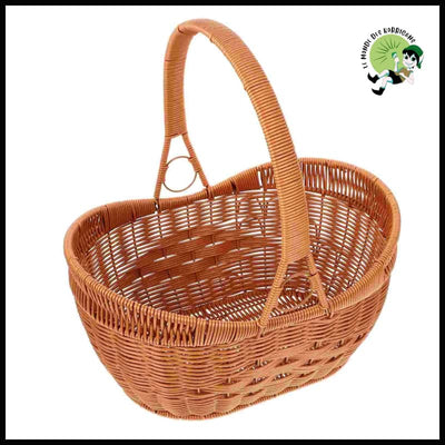 Woven Basket Mushroom Christmas Treat Containers Seagrass Baskets Pp Hand-made Vegetable - As Shown